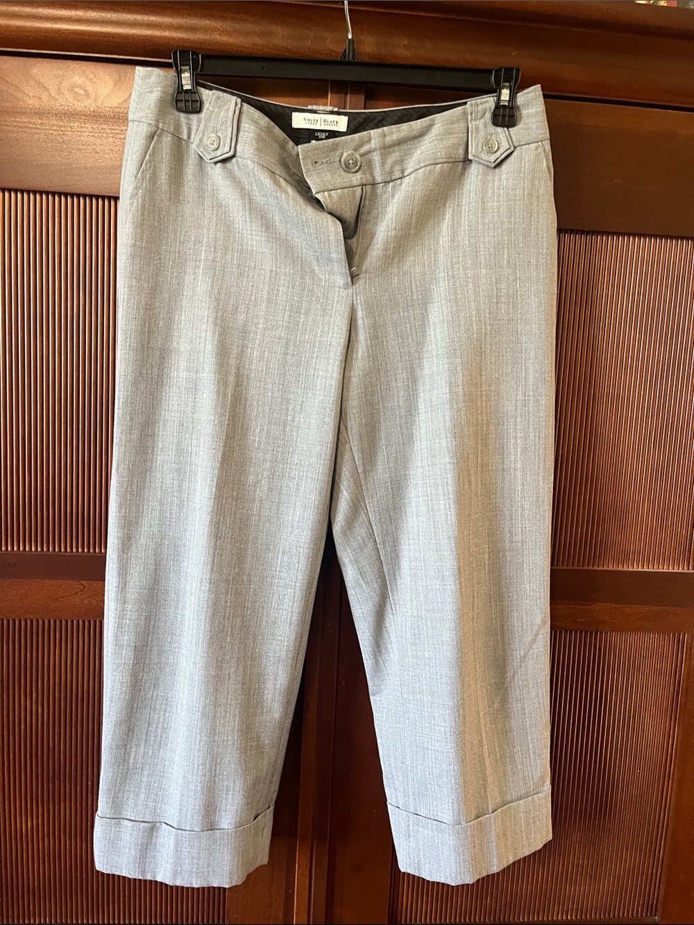 White House Black Market Light Gray Capris